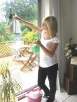 skórzana myjka do szyb