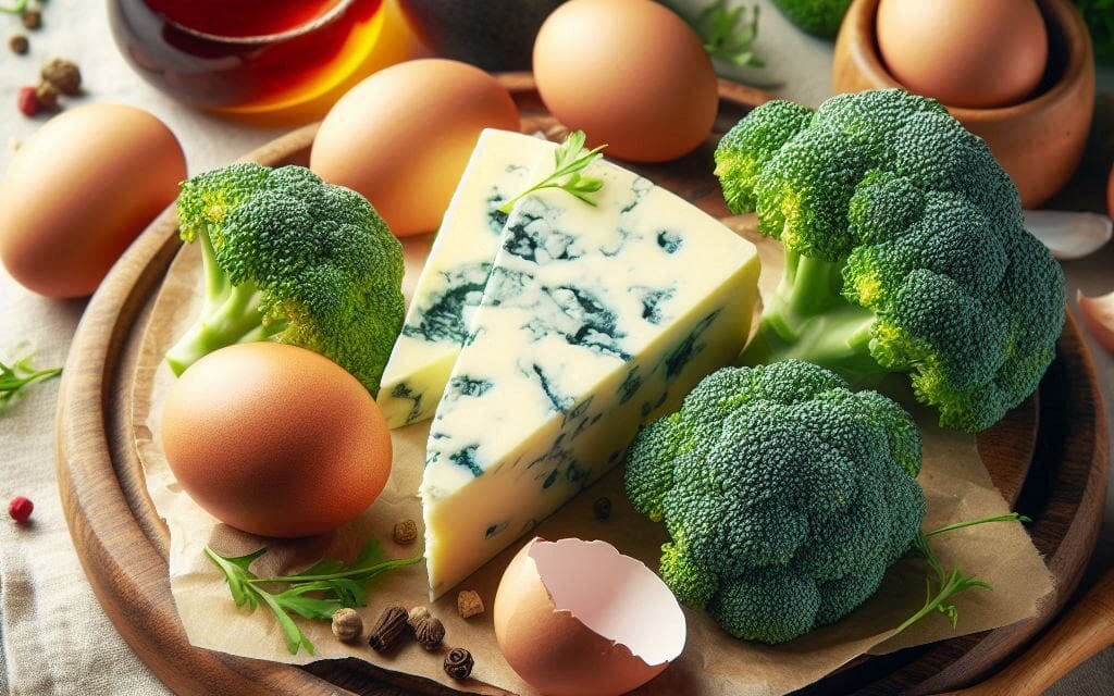 Jajecznica z pleśniowym serem, prosty przepis na szlachetne danie