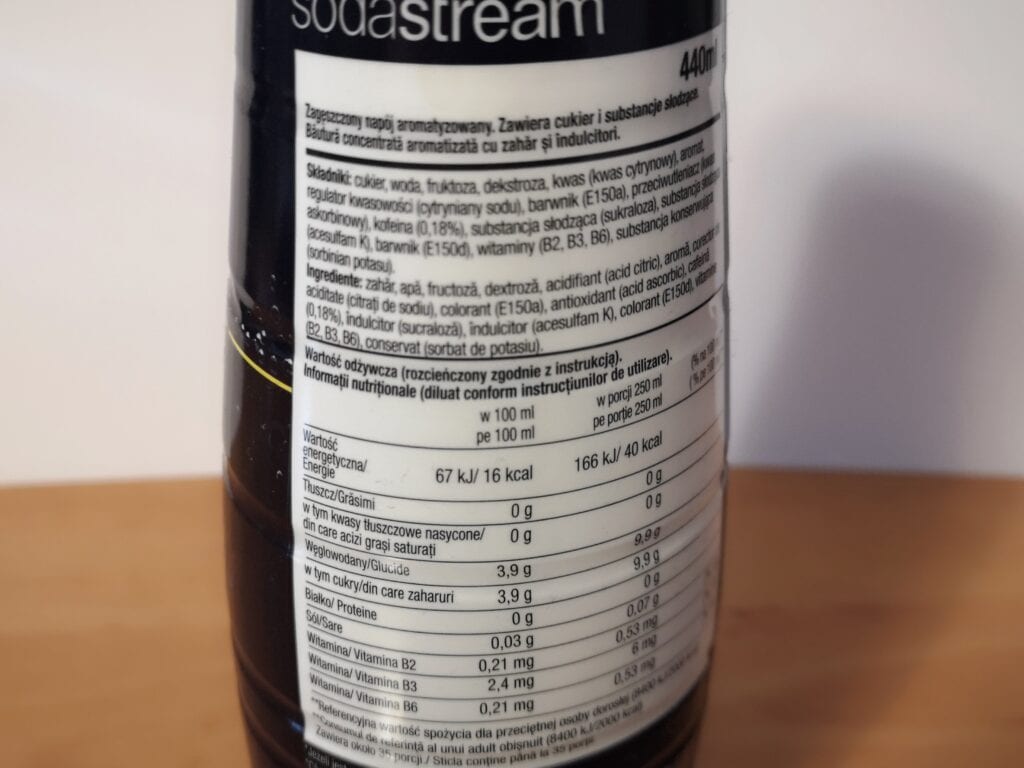 Zdjęcie butelki syropu