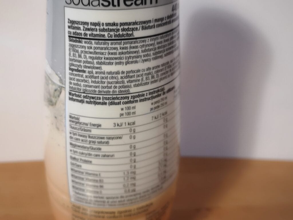 Zdjęcie butelki syropu