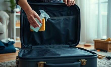 Czyszczenie walizki po powrocie z podróży – krok po kroku | Opiszesz, jak dokładnie wyczyścić walizkę zarówno z zewnątrz, jak i wewnątrz, używając prostych środków czystości. To proste czynności, które pomagają zachować walizkę w dobrym stanie przez długi