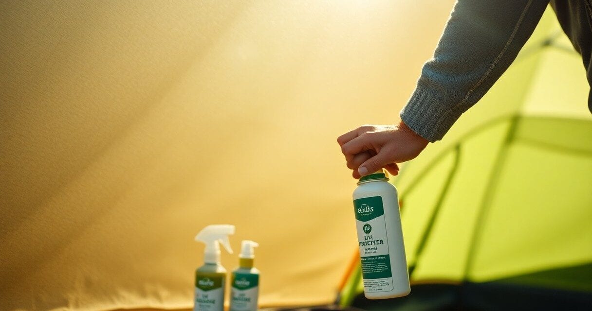 Jak odnowić powłokę UV w namiocie i tarpach | Opiszesz, jak samodzielnie i tanio odświeżyć powłokę chroniącą przed słońcem w namiotach. Wystarczą proste preparaty lub domowe sposoby, które są przyjazne środowisku i portfelowi.