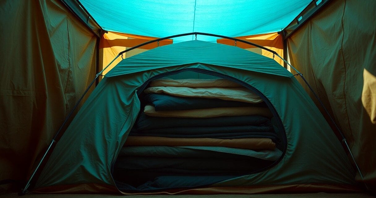 Przechowywanie namiotu po sezonie – kluczowe zasady | Wyjaśnisz, jak ważne jest dokładne wysuszenie i luźne przechowywanie namiotu poza sezonem. Dzięki temu unikniesz pleśni i przedłużysz jego żywotność bez ponoszenia dodatkowych kosztów.