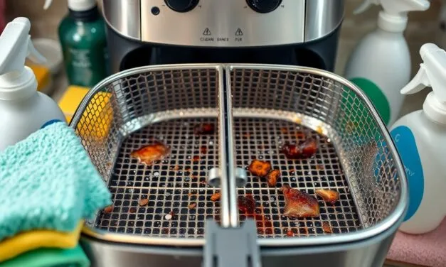 Airfryer lśniący czystością – Jak skutecznie usunąć tłuszcz i przypalenia z frytkownicy beztłuszczowej?