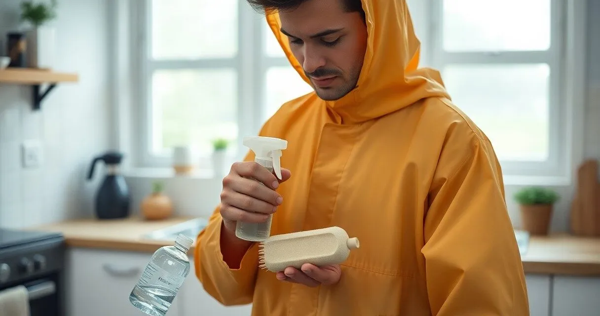 Jak czyścić i impregnować płaszcz przeciwdeszczowy domowymi metodami | Opiszesz, jak samodzielnie zadbać o czystość i wodoodporność płaszcza, używając prostych środków dostępnych w każdym domu. To rozwiązanie ekologiczne i oszczędne, które nie wymaga zaku