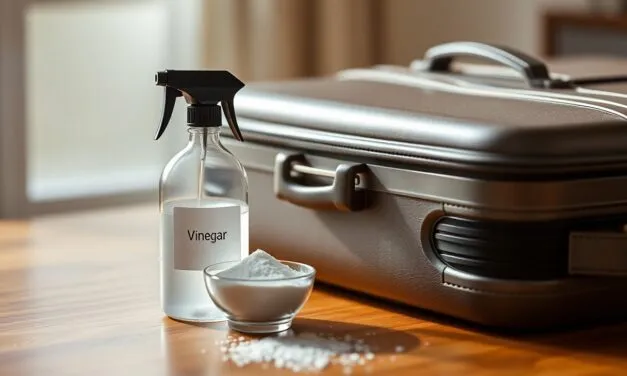 Ekologiczne środki do czyszczenia walizek | Przedstawisz domowe mikstury, takie jak woda z octem czy soda oczyszczona, które skutecznie czyszczą walizki i są bezpieczne dla środowiska. To tanie i łatwo dostępne rozwiązania.