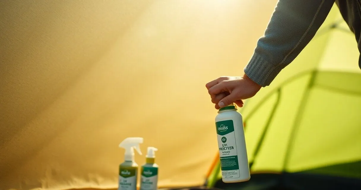 Jak odnowić powłokę UV w namiocie i tarpach | Opiszesz, jak samodzielnie i tanio odświeżyć powłokę chroniącą przed słońcem w namiotach. Wystarczą proste preparaty lub domowe sposoby, które są przyjazne środowisku i portfelowi.