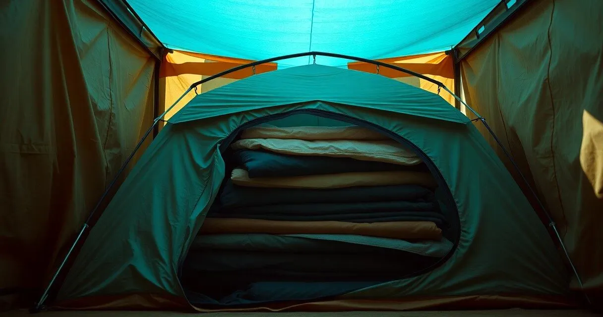Przechowywanie namiotu po sezonie – kluczowe zasady | Wyjaśnisz, jak ważne jest dokładne wysuszenie i luźne przechowywanie namiotu poza sezonem. Dzięki temu unikniesz pleśni i przedłużysz jego żywotność bez ponoszenia dodatkowych kosztów.
