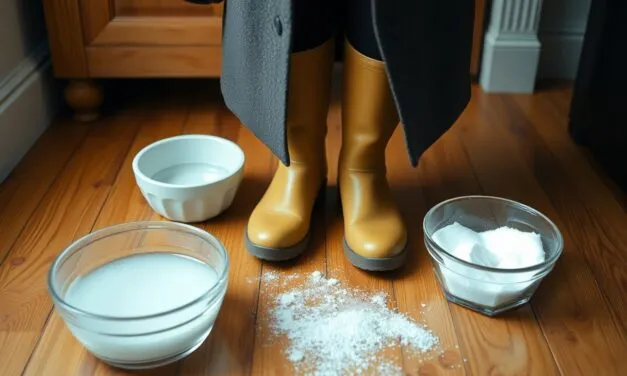 Szybkie usuwanie plam z płaszcza i kaloszy po powrocie z wyjazdu | Przedstawisz domowe sposoby na usuwanie zabrudzeń, takie jak użycie wody z mydłem czy sody oczyszczonej. To tanie i skuteczne metody, które każdy może zastosować od ręki.